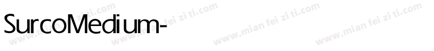 Surco Medium字体转换